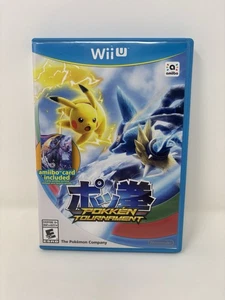 Pokkén Tournament (Nintendo Wii U) con tarjeta amiibo Shadow Mewtwo incluida probada - Imagen 1 de 5