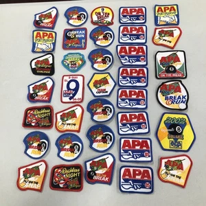 Neu 35 Aufnäher Rare Vintage Variety of APA Billard Pool League Patches (#11) - Bild 1 von 6