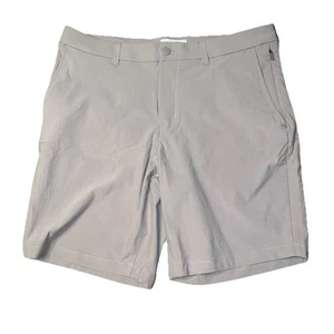 Birddogs ausgefallene khakifarbene Herrenshorts Größe 34 Youllpissy S Grant Golf 8,5 Schrittlänge grau - Bild 1 von 7