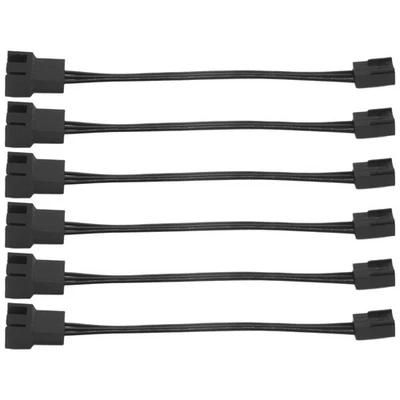 6 StüCk 4Pin PWM auf 3Pin Standard KüHlung LüFter Adapter Kabel M4V88865 - Bild 1 von 4
