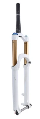 Horquilla de bicicleta Fox RLC Factory 32 MTN 26" 160 mm AJUSTABLE PARA 2 poses BLANCA 15QRx 100 mm Kashima Foto 1 de 4