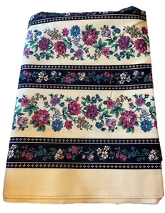 Cranston 44”x3 yd Print Works Company V.I.P Floral Screen Print Blossoms Purple - Picture 1 of 3