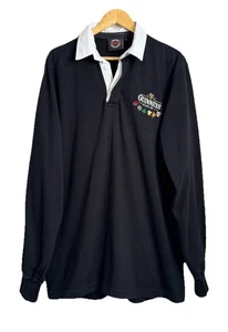 Guinness Official Six Nations Men's Vintage Rugby Polo Shirt Size Medium - Picture 1 of 14