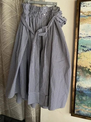 Falda ESHAKTI Mujer Talla 2X Rayas Azul Camisa Mangas como Cinturón Cintura Elástica Foto 1 de 4