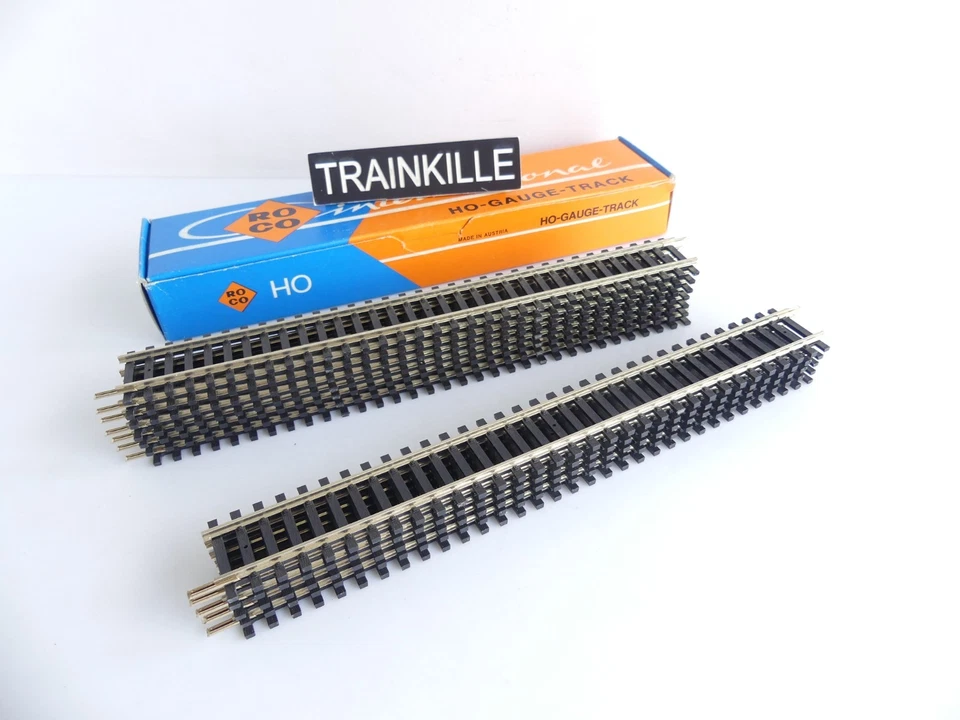 NEUF / 4402 / ROCO HO 12 RAILS DROITS 228,6 MM CODE 100 - Photo 1/2
