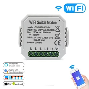 Tuya WiFi Smart Switch Breaker Module Voice Control For Alexa Google Assistant - Picture 1 of 10