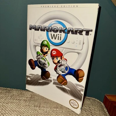 MARIO KART Wii Premiere Edition 2008 Prima Paperback Strategy Guide W/ Poster - Image 1 of 2
