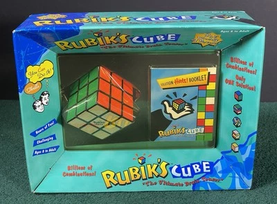 RUBIK'S CUBE Puzzle With Solution Hint Booklet 1998 Vintage Toys OddzOn Products - Image 1 of 4
