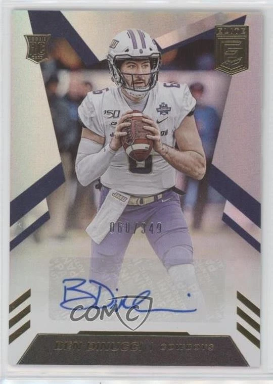 2020 Panini Donruss Elite Elite Rookie Auto /349 Ben DiNucci #RA-BD Auto RC - Image 1 of 2