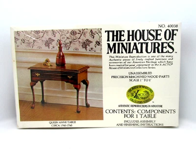 Vintage The House Of Miniatures - QUEEN ANNE TABLE Circa 1740 - Kit#40038 - Image 1 of 4