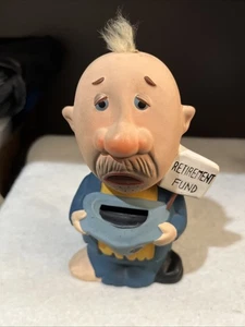  Vintage 1960’s-70’s Begging Hobo Retirement Fund Bank / Keramik mit Stopper  - Bild 1 von 7