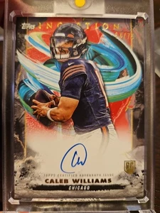 2024 Topps Inception Caleb Williams/75 en tarjeta autógrafo RA-CW 🔥🔥🔥 Bears - Imagen 1 de 3