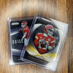 2020 + 2021 Patrick Mahomes Prizm Brilliance Panini Prizm LOT OF 2 CARDS - Picture 1 of 4