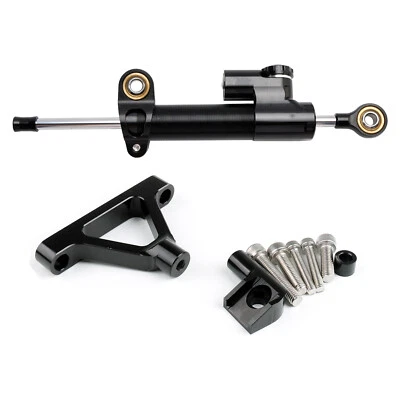 Motorcycle Steering Damper Stabilizer For Kawasaki ZX6R 2007-2008 Black US A — 第 1/4 张图片