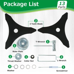 For Stihl Trimmer 13PcsCarbon Steel Brush Cutter 10"*3 Teeth Carbon Steel Blade - Picture 1 of 8