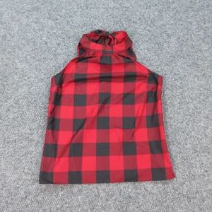 Camisa pulóver Talbots para mujer Petites 6P negra roja a cuadros sin mangas - Imagen 1 de 19