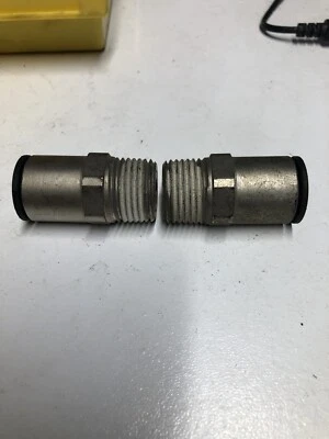 NEW LOT OF 2 LEGRIS PUSH TO CONNECT FITTING P22 1/2" - Image 1 of 4