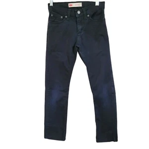 Levi 511 Boys 10 Regular 25 x 25 adjustable waist Black Denim Slim Fit Jeans - Picture 1 of 9