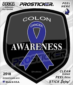 ProSticker 2518 (One) 4" Cancer Awareness Series "Colon" Decal Sticker - Picture 1 of 2