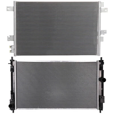 Radiator & AC Condenser Cooling Kit For 2008-14 Jeep Patriot Dodge Avenger l4 - Image 1 of 4