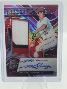 2022 Panini Chronicles Spectra Michael McGreevy Pink Prizm Prospect RPA  RC /25 - Picture 1 of 6