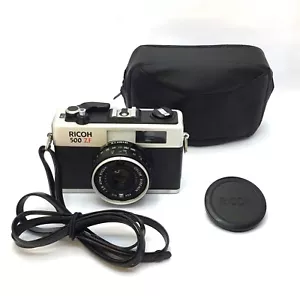 RICOH 500 ZF Vintage 1970s 35mm Film Camera + Leather Case Strap & Lens Cap - Picture 1 of 7