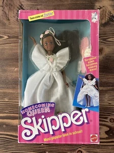 Barbie Homecoming Queen Skipper African American Doll 2390 Mattel 1988 NIB - Picture 1 of 6