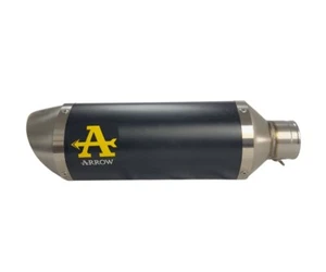 Terminale di Scarico Arrow Thunder Aluminio Nero per Yamaha Mt-09 2013 2020 - Foto 1 di 6