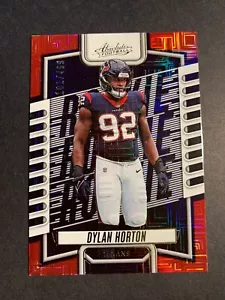 2023 Absolute Dylan Horton Rookie Card Red Squares 101/499 RC #193 - Picture 1 of 2
