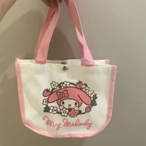 Lindo Bolso de Mano Rosa Fresa My Melody para Niña Bolso de Almacenamiento de Lona Regalo - Imagen 1 de 6