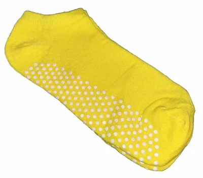 Calcetines Yoga Grip Talla Pequeña EE. UU. Mujeres 6-8 Hombres 5-7 Niños 7-8 NUEVOS 1 Par Amarillo Foto 1 de 4