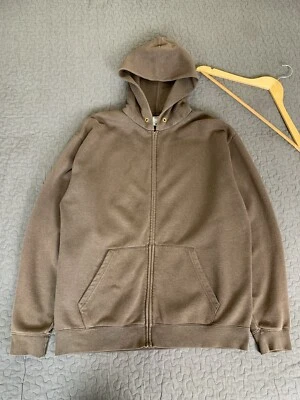 Fruit Of The Loom Brown Blank Faded Zip Hoodie - Изображение 1 из 4