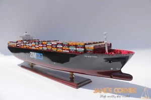 39.7" ZIM NEW YORK 101cm  - Wooden model ship - ZIM Integrated Shipping Services - Picture 1 of 19