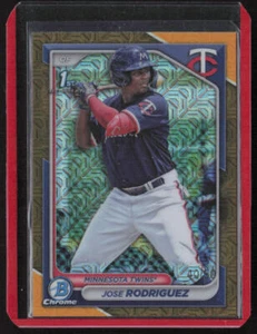 Jose Rodriguez 2024 Bowman Chrome Prospects Gold #BCP-71 40/50 Minnesota Twins - Picture 1 of 2