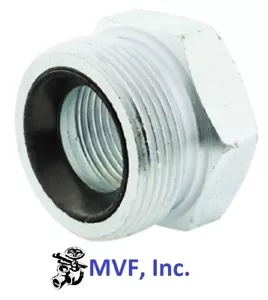 Dixon Boss Ground Joint Female Spud Wing Nut Thread x 1" Female NPT Polymer GB13 - Picture 1 of 4