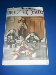 9430 Simplicity Sewing Pattern 28" Bunny Doll w Clothes & Draft Stopper UNCUT - Bild 1 von 1