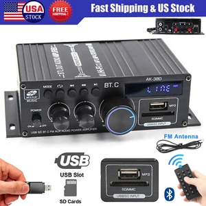 3PCS 800W 2 Channel bluetooth Mini HIFI Power Amplifier Audio Stereo Amp Car FM - Picture 1 of 14