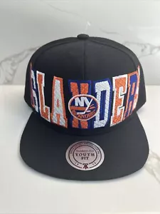 Mitchell & Ness Black New York Islanders SnapBack Hat Size:Youth Fit - Picture 1 of 9