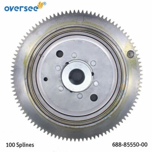 100 Splines Electrical Flywheel Rotor 688-85550 For 2T 75 - 90HP Yamaha Outboard - Picture 1 of 5