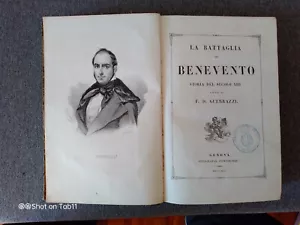 LA BATTAGLIA DI BENEVENTO STORIA DEL XIII SECOLO GUERRAZZI ILLUSTRATA 1841 libro - Foto 1 di 4
