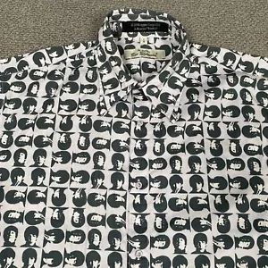 BEN SHERMAN Beatles Shirt Mens Small Grey Apple Scooter 60s Casuals Mod Limited - Picture 1 of 14