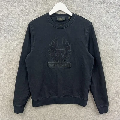 Belstaff Jumper Mens Medium Black Phoenix Logo Pullover Sweatshirt Crew Neck Top - Image 1 of 4