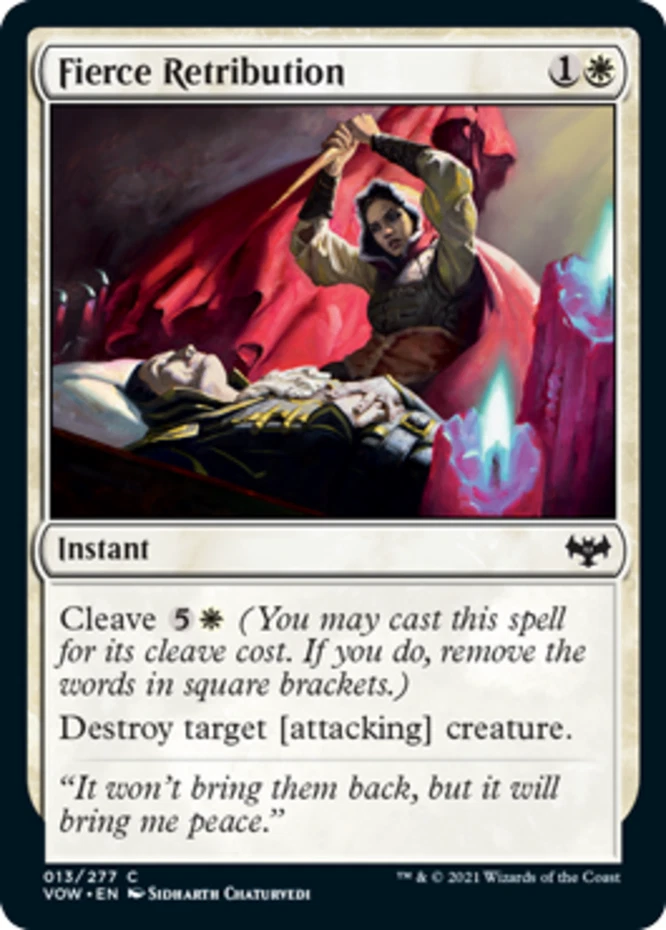 x1 Fierce Retribution - Innistrad: Crimson Vow - NM - MTG - Image 1 of 1