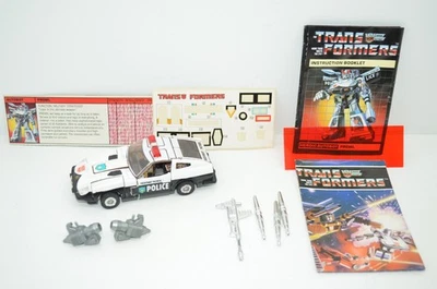 🚨🔥De colección Hasbro Transformers G1 Prowl 100% Completo con Sello Círculo Armas Foto 1 de 4