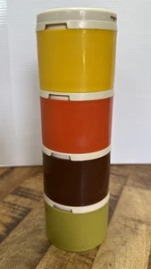 Vintage Tupperware Stapel Gewürzstreuer Behälter 1308 Erntefarben 70er Jahre - Bild 1 von 5