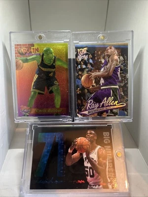 1990s NBA 3 Card Lot Chris Webber, Ray Allen (RC) , David Robinson - Image 1 of 2