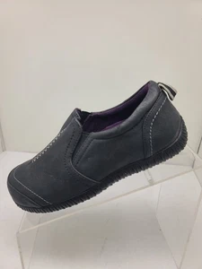 Mocasines Orthaheel Zoe para mujer de cuero negro sin cordones talla 5 M - Imagen 1 de 11