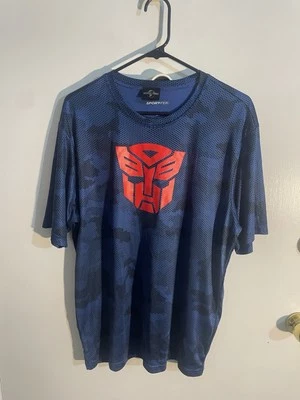Мужская синяя камуфляжная футболка Universal Studios Transformers большой полиэстер - Изображение 1 из 4