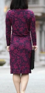 Tory Burch Etta dress in the Tory Navy Azolla Small - Picture 1 of 8