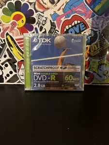 Mini DVD-R TDK a prueba de arañazos 2,8 GB doble cara 60 min para videocámaras - Imagen 1 de 3